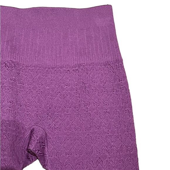 NWT JoyLab Women’s Purple 7/8 Length High-Rise Textured Leggings, Size XXS, NWT - Picture 4 of 8